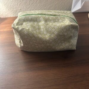 Floral Green Cosmetic Bag